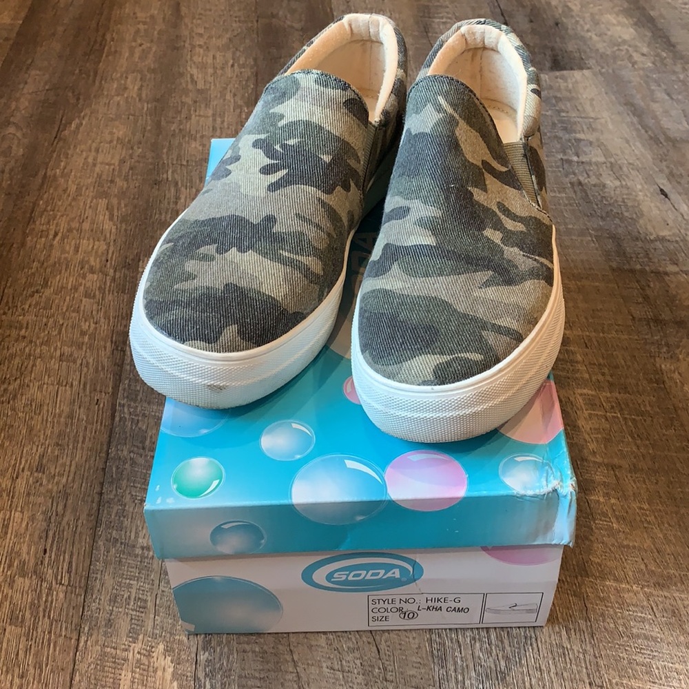 *DONATED* Soda Camo Slip-On Sneakers